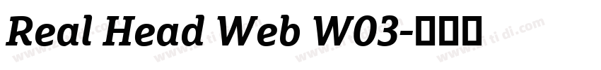 Real Head Web W03字体转换